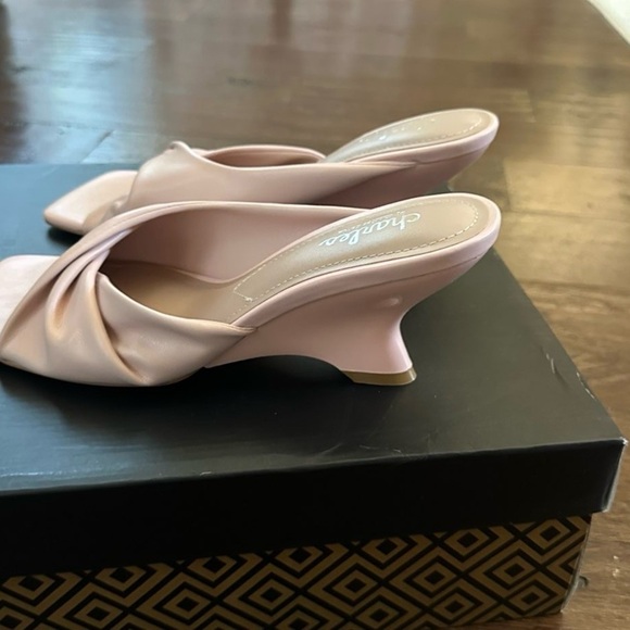 Charles David- Women's Pink Heeled Sandal size 7.5-Bertha style Brand New - Picture 8 of 13